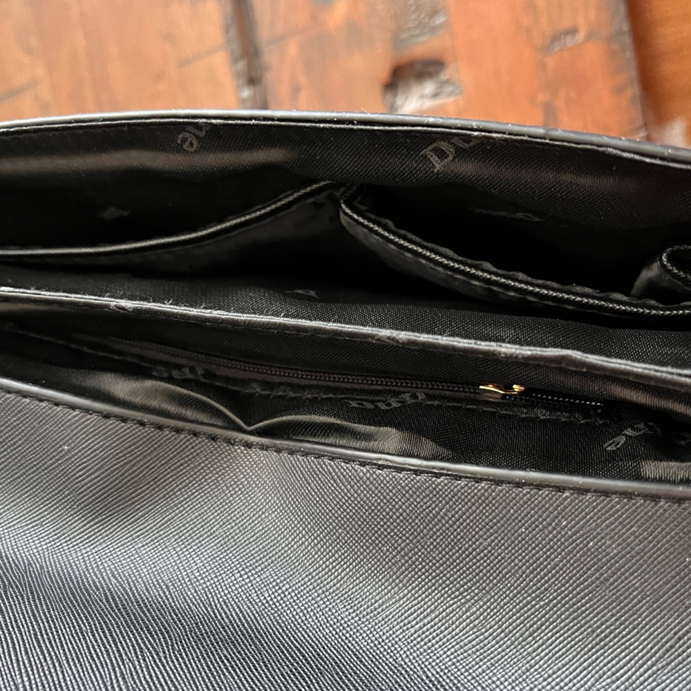 DUNE London Black Oversized Clutch - Picture 8 of 10